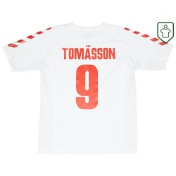 Camiseta retro visitante Dinamarca 2003/04 para hombre Tomasson #9