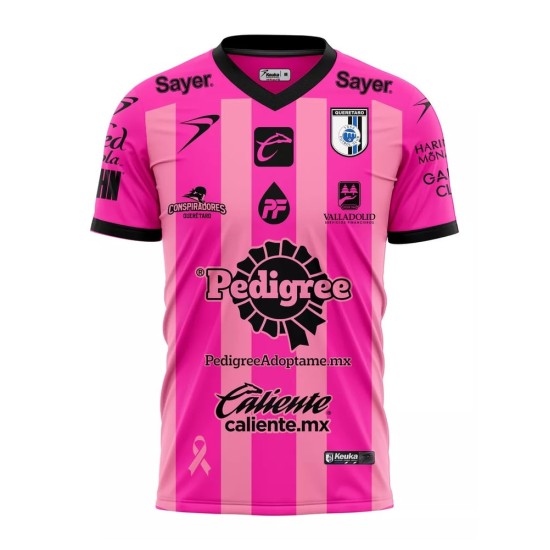 Camiseta Mujer Querétaro FC 2024/25 Tercera Pink October Camiseta Mujer Querétaro FC 2024/25 Tercera Pink October