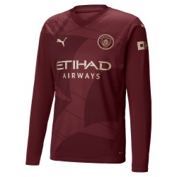 Camiseta de manga larga de tercer lugar de hombres Manchester City 2024/25