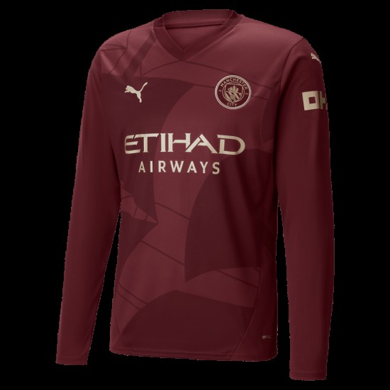 Camiseta de manga larga de tercer lugar de hombres Manchester City 2024/25